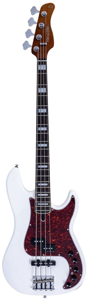 Sire P7N A4/AWH Marcus Miller 4-snarige Actieve PJ Basgitaar Antique White met Elzen Body en Heritage-3 Preamp