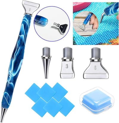 Diamant Schilderen Accessoires Kit met Metalen Boorpen voor Ambachten