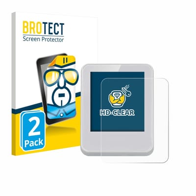 BROTECT - Screenprotector voor Bresser ClimaTemp Digitale kamerthermometer - Folie Beschermfolie transparant 2 Stuks
