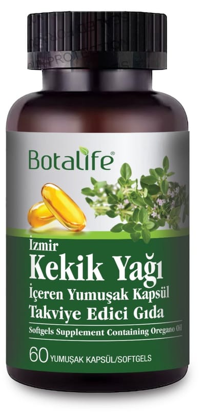 Botalife - Tijmolie Softgel - Tijmolie Capsule - Tijmolie- Voedingssupplement - Wild Oregano Oil - Kekik Yağı Kapsülü - Halal - 60 Stuks