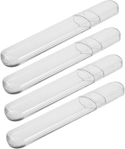 Pincet Opbergdoos - Opbergkoker Houder - Wimpers Stylen - Krasbestendig Compact - 4 Stuks - Transparant