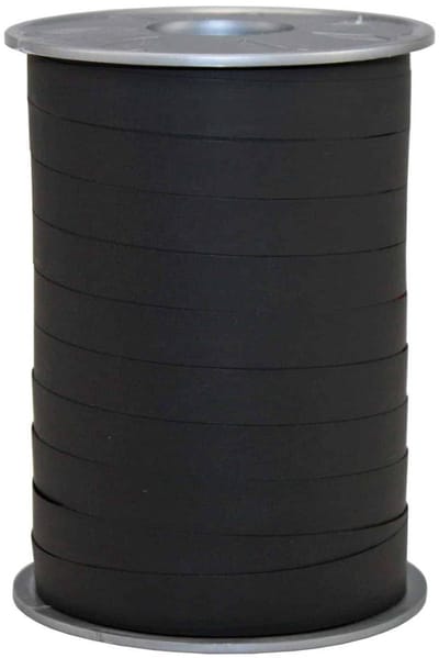 Krullint Paperlook Zwart Mat – Cadeaulint - 10mm