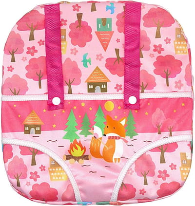 Draagzak Poppen - Poppendrager Kinderen - Fantasierijk Spel - Verstelbare Schouderbanden - 26x28 cm - Rode Vos