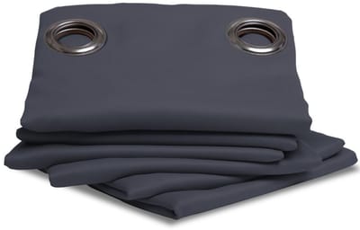 MOONDREAM ThermActiv® 2in1 Winter+Zomer Thermisch Gordijn | Anti-Koude en Anti-Warmte Isolatie | Verduisterend | Gepatenteerde Technologie | EU-fabricaat | Oogjes | Grijs MC713 | 140 x 350 (BxH) cm