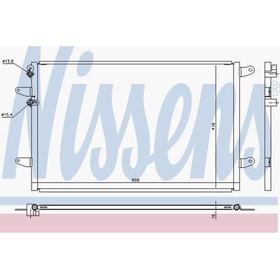 Condensator, airconditioning NISSENS 940491