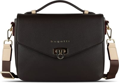 bugatti Schoudertas Ella Classic Bag Darkbrown Donkerbruin
