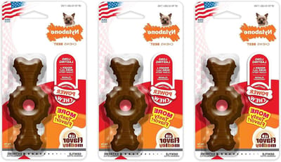 Kauwspeelgoed Honden - Ring Botten - Langdurig Kauwen - Getextureerd Oppervlak - 3 Stuks - Mix