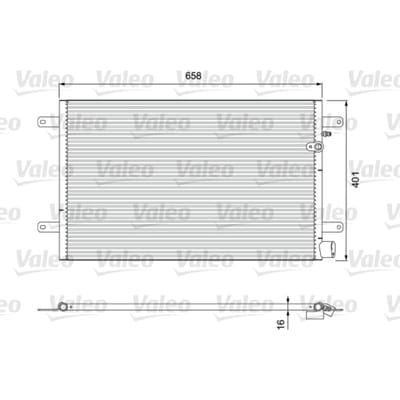 Condensator, airconditioning VALEO 814004