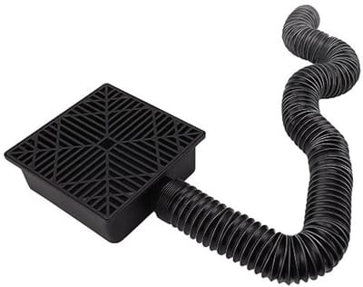 Dailygoods- Regenpijp Verlengstuk Flexibel - Afvoerconnector - Opvangbak - Zeef - Slangklem - Duurzaam Polypropyleen 2,5-8 voet - Afvoerbuis