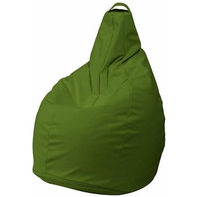 Talamo Italia Aunter poef, Multifunctionele fauteuil, Zitzak, Voetenbank poef, Made in Italy, 90x90 h120 cm, Groen