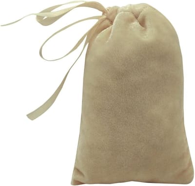 Fluwelen Cadeauzakjes - Trekkoord Tasjes - Bruiloft Gunsten - Zachte Stof - 25 Stuks - Ivoor