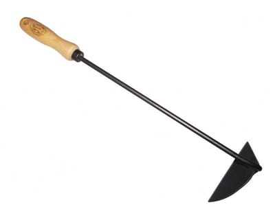 De Wit Linkshandige gesmede schrepel 12 cm met essenhouten handvat 14 cm