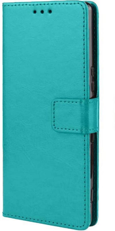 HB Hoesje Geschikt voor Sony L4 - Turquoise - Portemonnee Book Case met Pasjeshouder en Magneetlipje