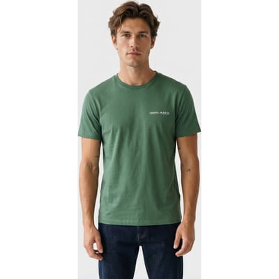 Timberland Y2k Lock Up Back Logo Ss Tee Medium Green Taglia: L | T-shirt stampate Outlet | Uomo | Verde