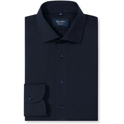 OLYMP Signature Overhemd, Tailored Fit, Signature Kent, Nachtblauw