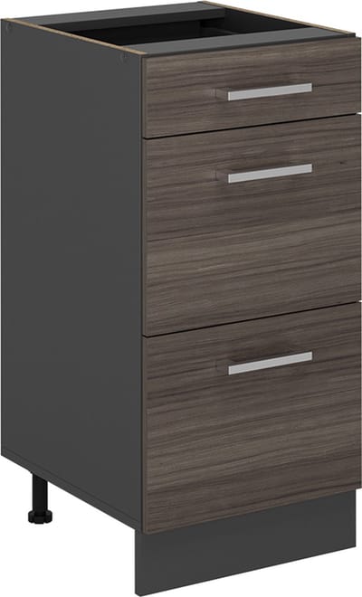 Vicco R-Line Keukenonderkast – 40 cm met laden, zonder werkblad Edel grijs