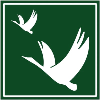 Vogelreservaat sticker | 10 x 10 cm