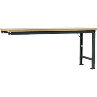 Manuflex aanbouw-werkbank Profi speciaal, tafelblad kunststof, 2000 x 700 mm, antraciet