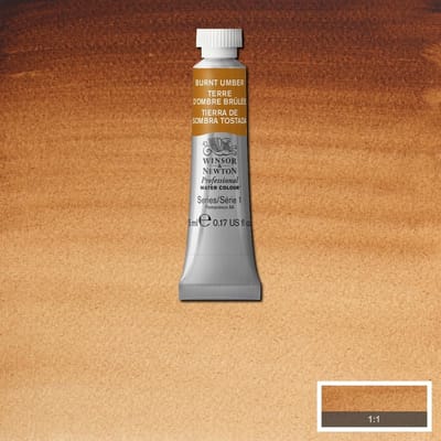 Watercolor paint W&N 5ml – 076 Burnt Umber