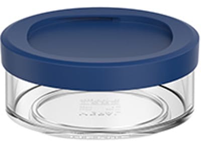 Mepal Lunchpot compartiment Ellipse - 200 ml - Extra compartimenten voor Lunchpot 500 ml - Yoghurtbeker en Muesli beker to go - Vaatwasserbestendig - Vivid blue