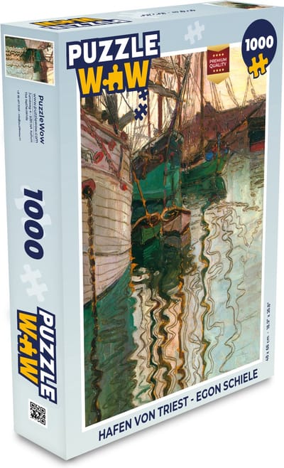 Puzzel Hafen von Triest - Egon Schiele - Legpuzzel - Puzzel 1000 stukjes volwassenen