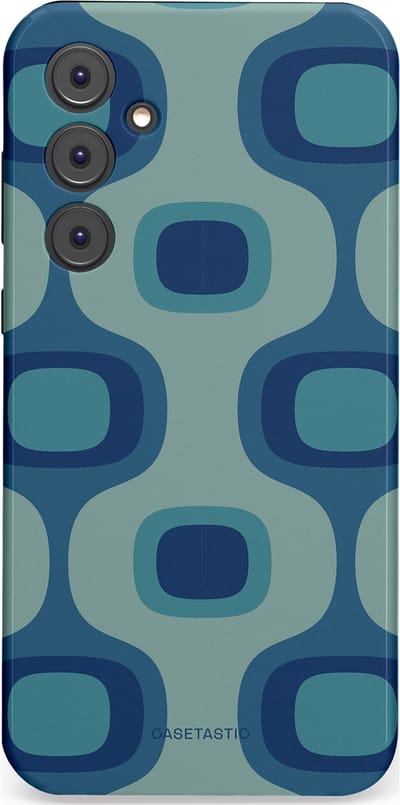 Casetastic Hoesje Geschikt voor Samsung A35 - Stijlvolle Beschermende Duo-layer Case - Vintage Flow