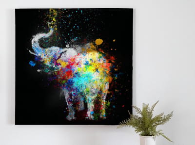 Fading fant | Fading Fant | Kunst - 75x75 centimeter op Forex | Foto op Forex