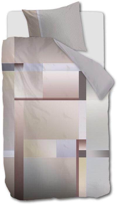 Kardol Ferruccio dekbedovertrek - Eenpersoons - 140 x 200/220 cm - Naturel