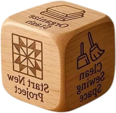Beslissings Dobbelstenen - Handwerk Dobbelstenen - Creatief Beslissen - Tactiel Ontwerp - 5x5x5 cm - Houtkleur