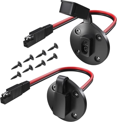 Waterdichte SAE Connector Aansluiting voor Zonnepaneel en Acculader - 2 Stuks