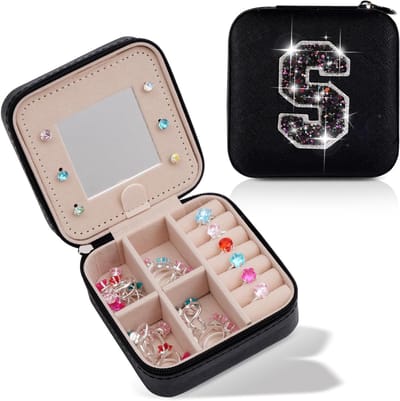 Gepersonaliseerde Sieradenetui - Compacte en Multifunctionele Sieradenorganizer voor Vrouwen, Reisbenodigdheden en Cadeaus