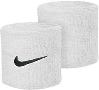 Nike wristbands swoosh wit/zwart