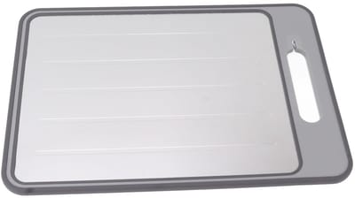 Dailygoods- Ontdooiplaat Snel - Aluminiumlegering - Antislip - Slijtvaste - Dubbelzijdig Ontwerp - Met Messenslijper - Snijplank