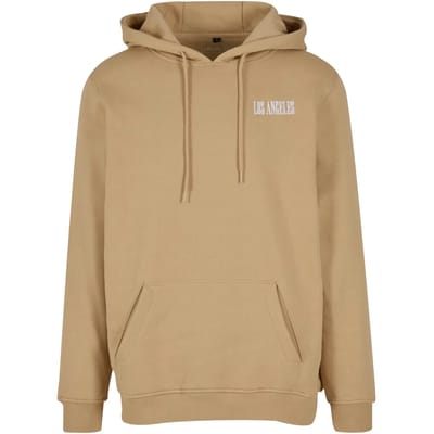 Mister Tee - Los Angeles Wording EMB Regular Hoodie/trui - XS - Beige