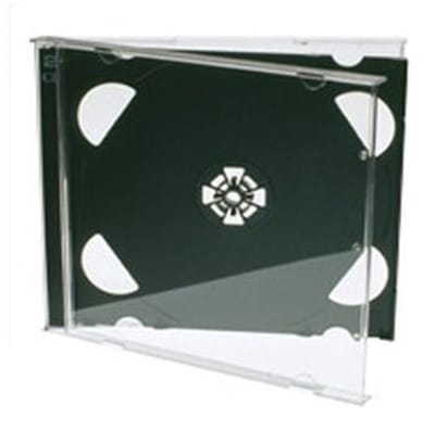 Allecto - CD Jewel Case - Dubbele CD hoes - 25 stuks - Zwarte lade - Bescherming voor CD's - Compact formaat - Voor opslag - Voor muziek
