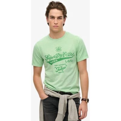 Superdry - Workwear Washed T-shirt met relaxte pasvorm - Heren - T-shirts