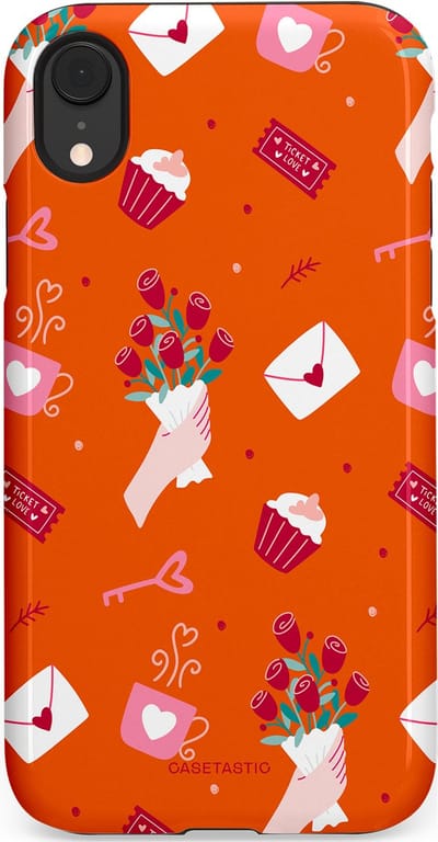Casetastic Hoesje Geschikt voor Apple iPhone Xr - Stijlvolle Beschermende Duo-layer Case - Valentijnsdag Feest