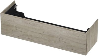 INK - Onderkast 1 Lade Push 2 Open Bestaande Uit - 1400x450x376 Mm - Greige Eiken