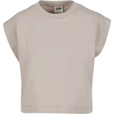 Urban Classics - Oversized Boxy Heavy Crop top - XXL - Grijs