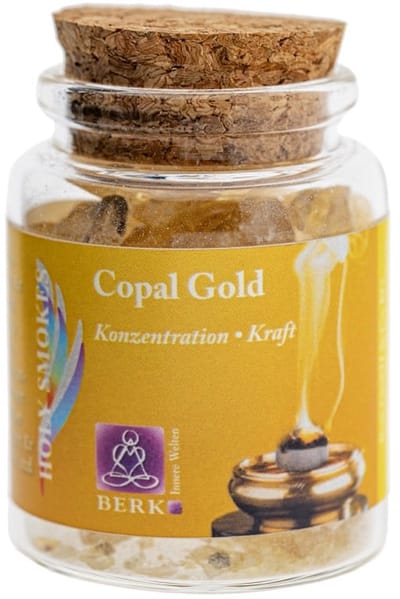 Wierookhars Copal Gold in Glas