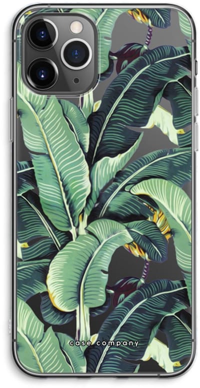 Case Company® - Hoesje geschikt voor iPhone 11 Pro Max hoesje - Bananenbladeren - Soft Cover Telefoonhoesje - Bescherming aan alle Kanten en Schermrand