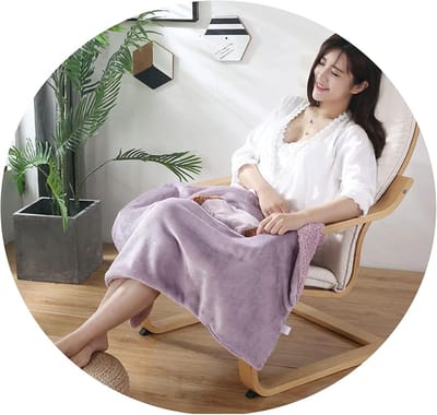 Elektrische Deken - Verwarmde Plaid - Warmte en Comfort - Automatische Uitschakeling - Queen Size - Paars