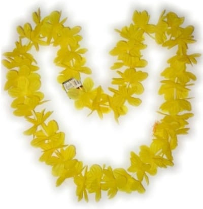 10 stuks Hawaii Krans/ Slinger Geel. Hawaii, Zomer, Versiering, Voetbal, Verjaardag