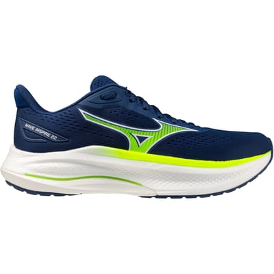 Mizuno Wave Inspire 22                     Stabiliteitsschoen Heren-blauw, geel