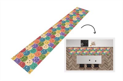 Keukenloper - Loper keuken - Katten - Regenboog - Kind - Design - 300x50 cm - Keukenloper vinyl