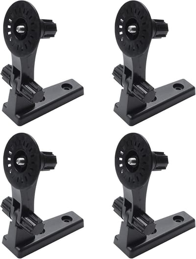 Wandhouder Camera - Bevestiging Beugel - Beveiliging Thuis - 180 Graden Instelbaar - 4 Stuks Set - Zwart