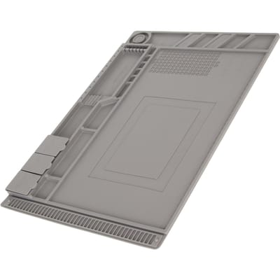 17.72 X 11.81in Siliconen Elektronica Reparatiemat Magnetisch Hittebestendig Reparatie Werkpad Mat voor gray