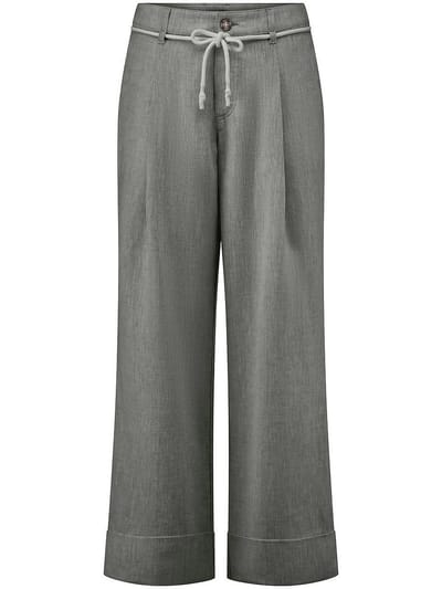 Wide Fit-7/8-broek Van Peter Hahn groen