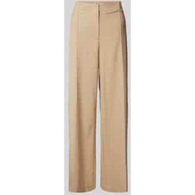 Stoffen broek van viscosemix met persplooien, model 'Nila Roy'