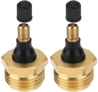 Solidchoice- Blow Out Plug Set van 2 - 8mm Messing - 27mm Draad - RV Waterleiding - Corrosiebestendig - Lekvrije Pasvorm - Uitblaasplug